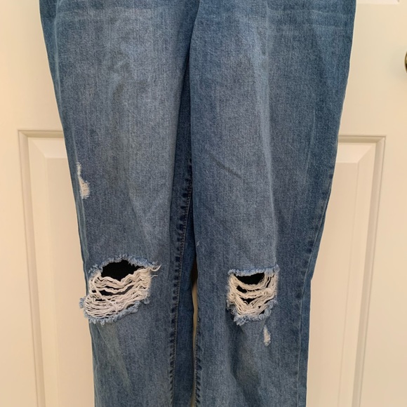 SO Juniors Destructed Mom Overalls, size L - Picture 5 of 12